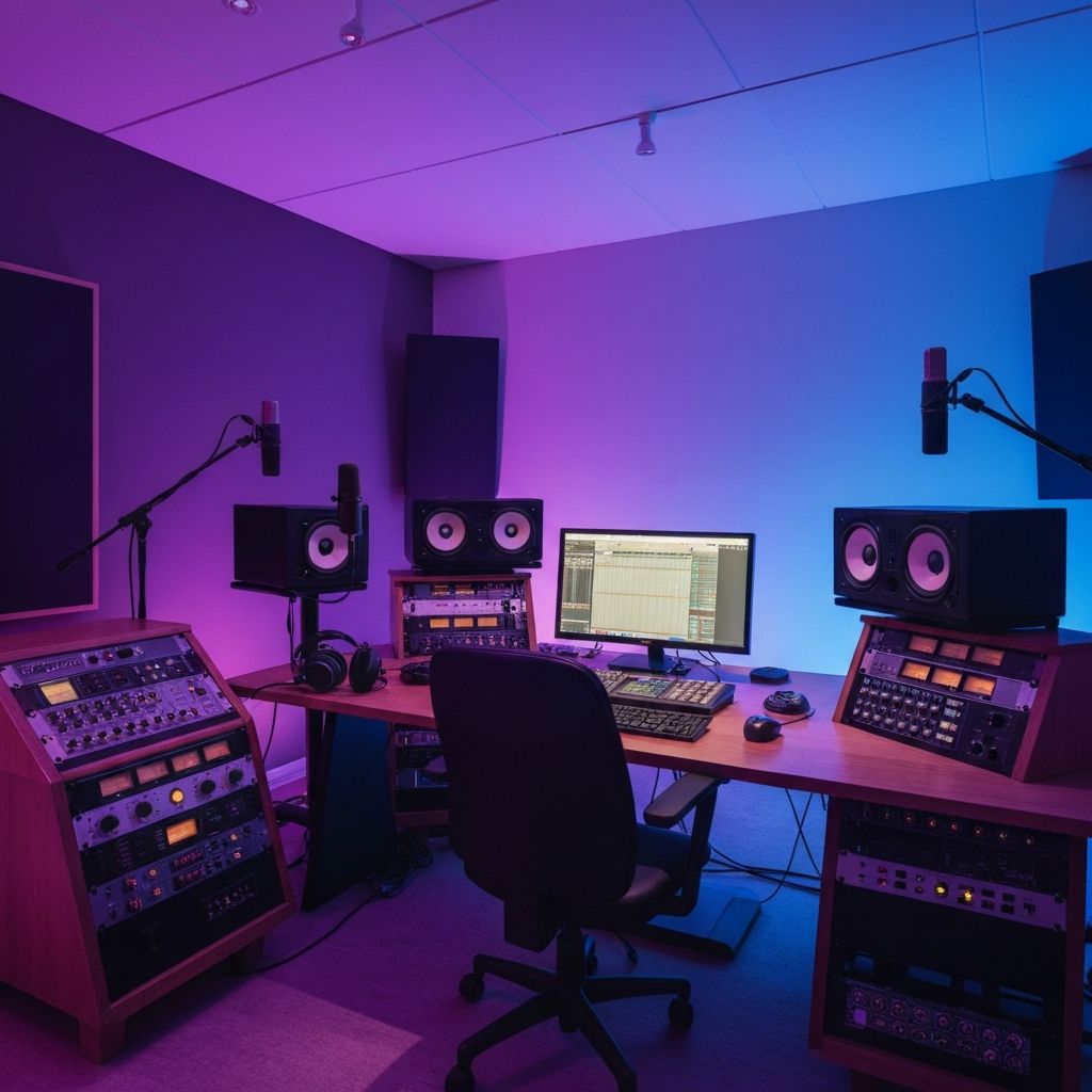 Music studio background